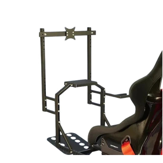 DOF Reality integrated Monitor Mount on Player1 Sim Gear
