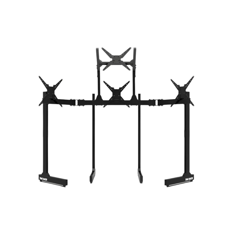 Freestanding Triple (3) Monitor Stand with Extra Leg Supports for Sim Racing on Player1 Sim Gear