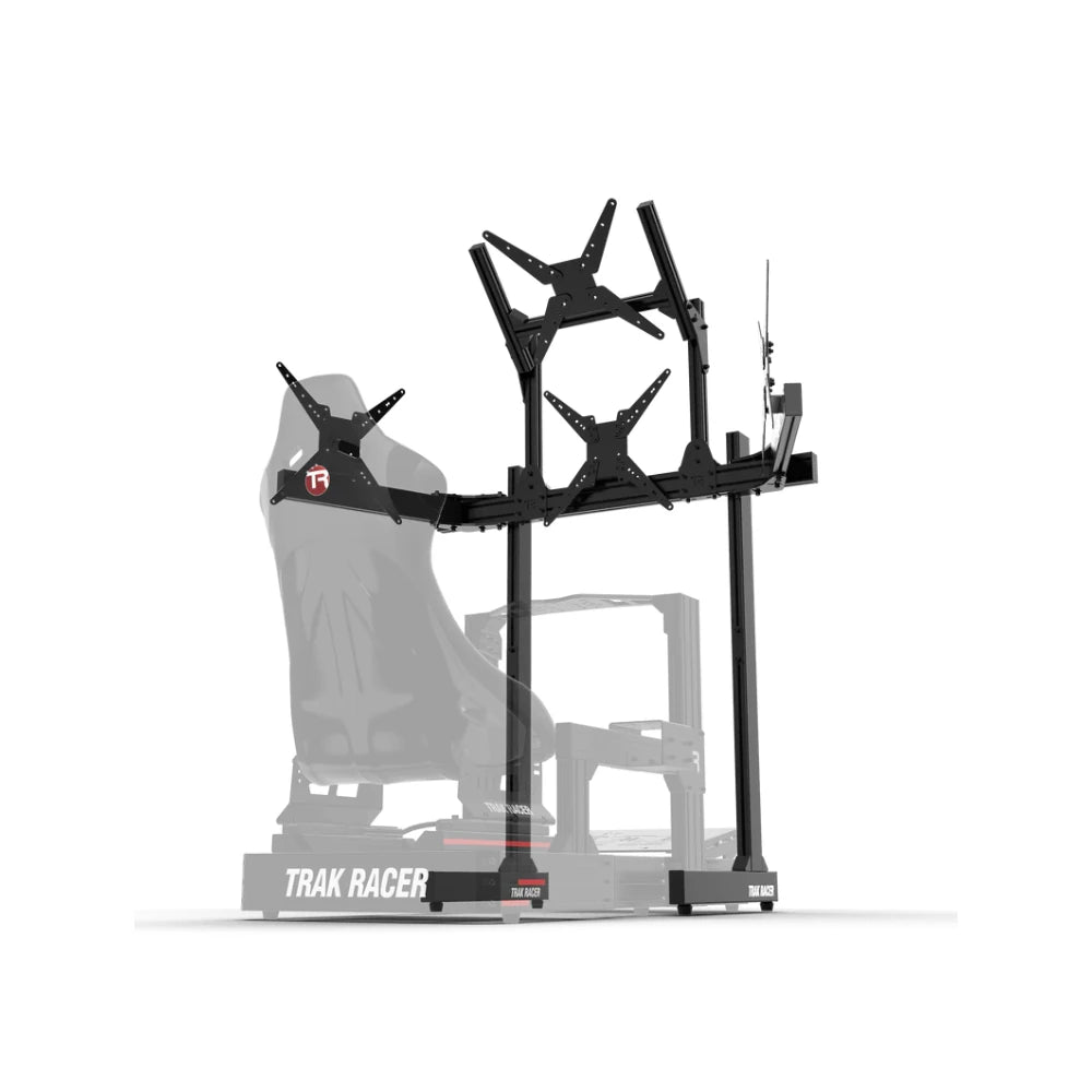 Freestanding Quad (4) Monitor Stand - up to 45" displays for Sim Racing on Player1 Sim Gear
