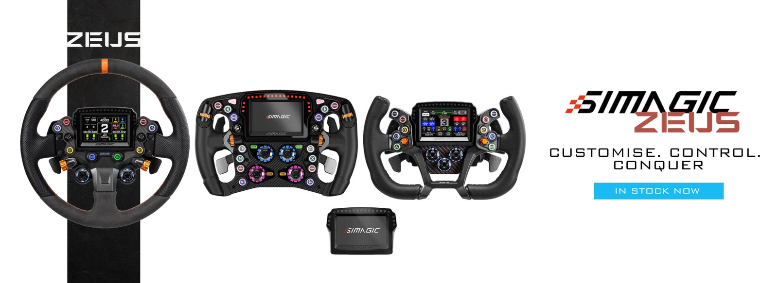 Simagic New Zeus Sim Racing Wheels and Dashboards on Player1 Sim Gear Australia