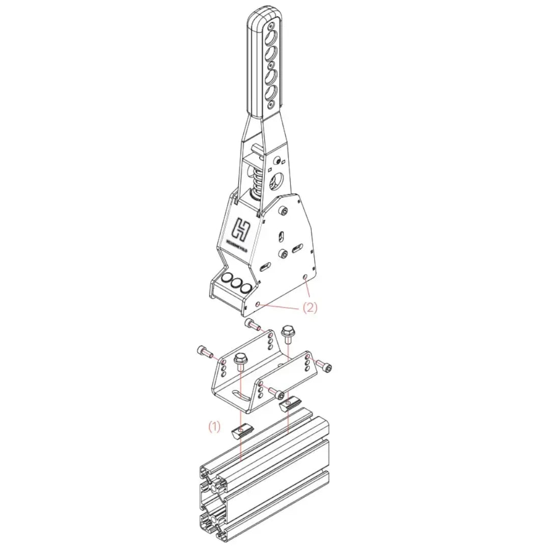 Heusinkveld MagShift Sequential Shifter on Player1 Sim Gear