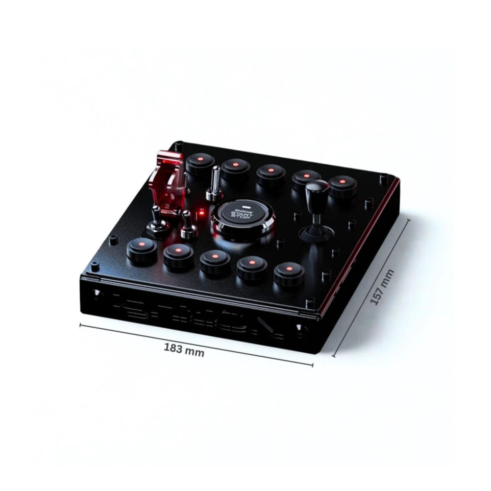 Ignition Controls all metal Mini EX Button Box on Player1 Sim Gear