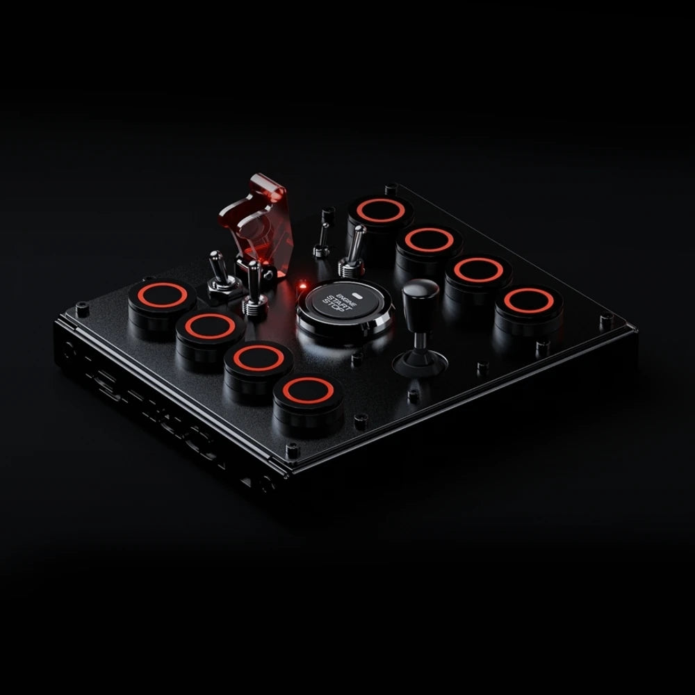 Ignition Controls Mini RR Button Box on Player1 Sim Gear 