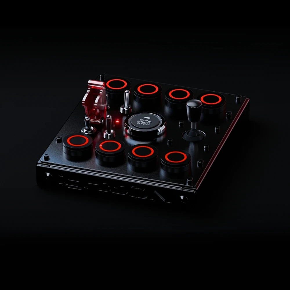 Ignition Controls Mini RR Button Box on Player1 Sim Gear 