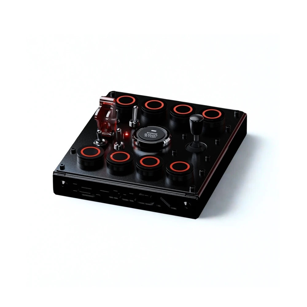 Ignition Controls Mini RR Button Box on Player1 Sim Gear 