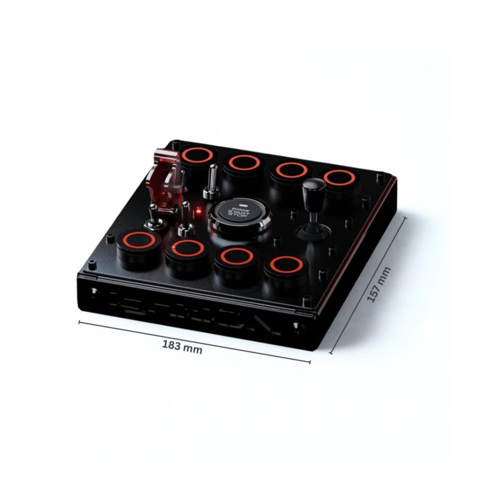 Ignition Controls Mini RR Button Box on Player1 Sim Gear 