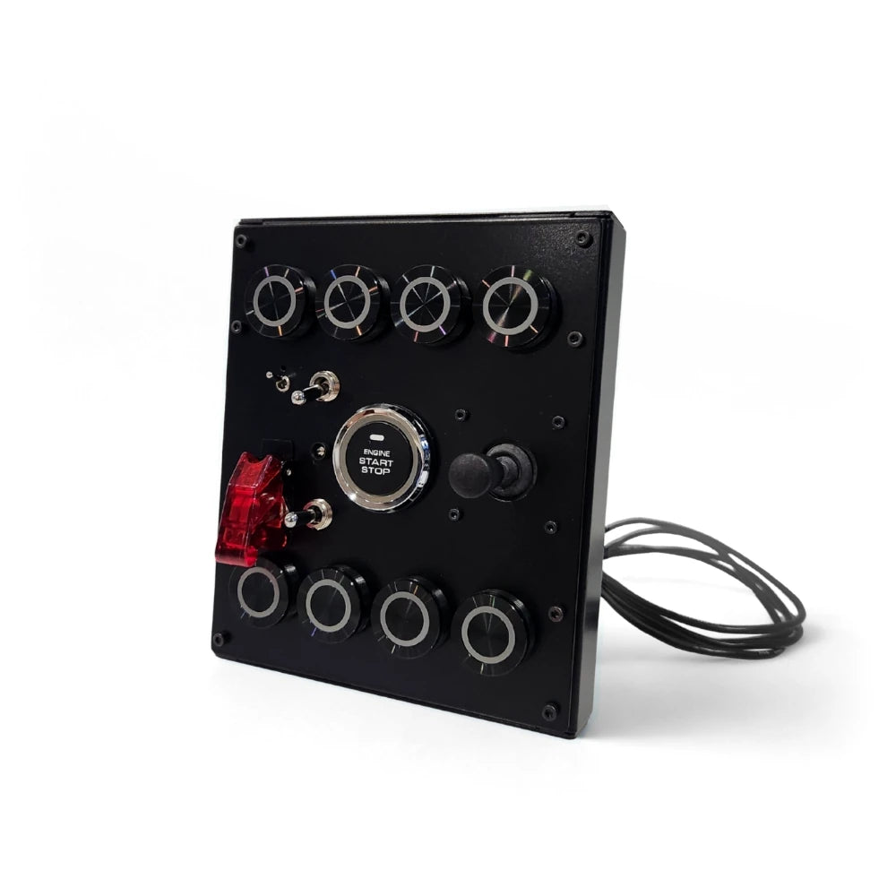Ignition Controls Mini RR Button Box on Player1 Sim Gear 