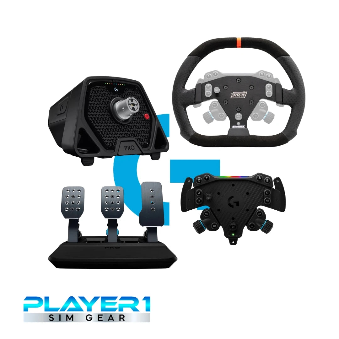 Logitech G Pro MPI 310 Sim Racing Wheel and Pedals for PlayStation and PC on Player1 Sim Gear
