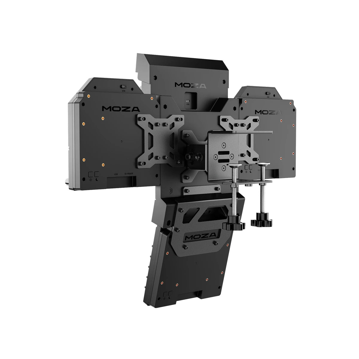 MOZA FMP18 flight simulation front panel with tactile controls and displays