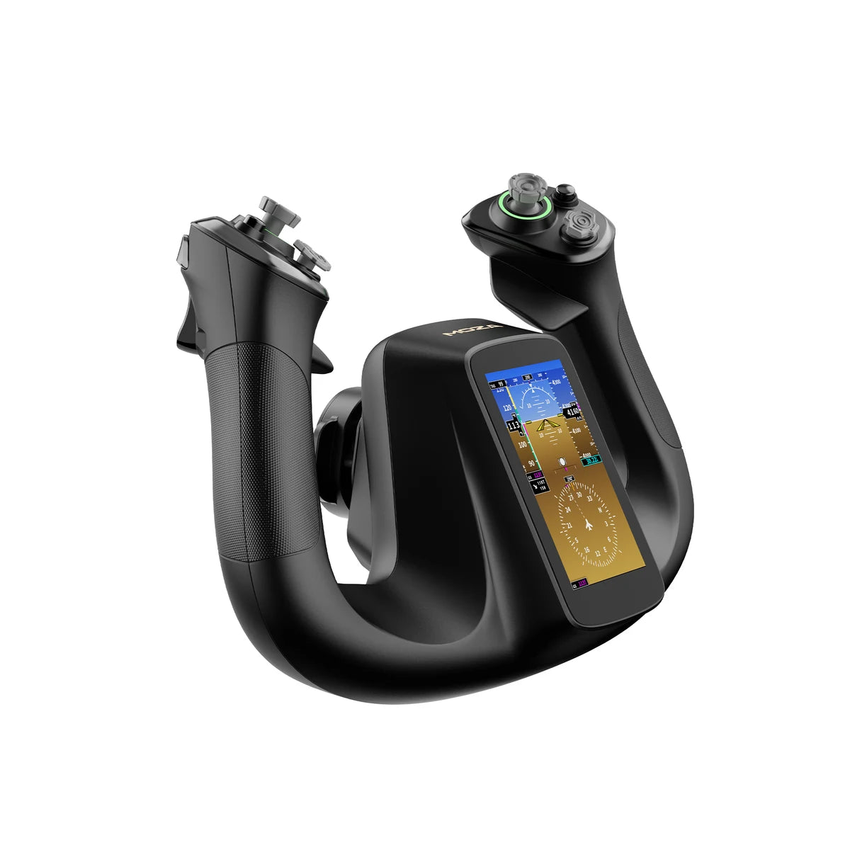 MOZA MFY Pro Yoke angled view with aluminium quick-release