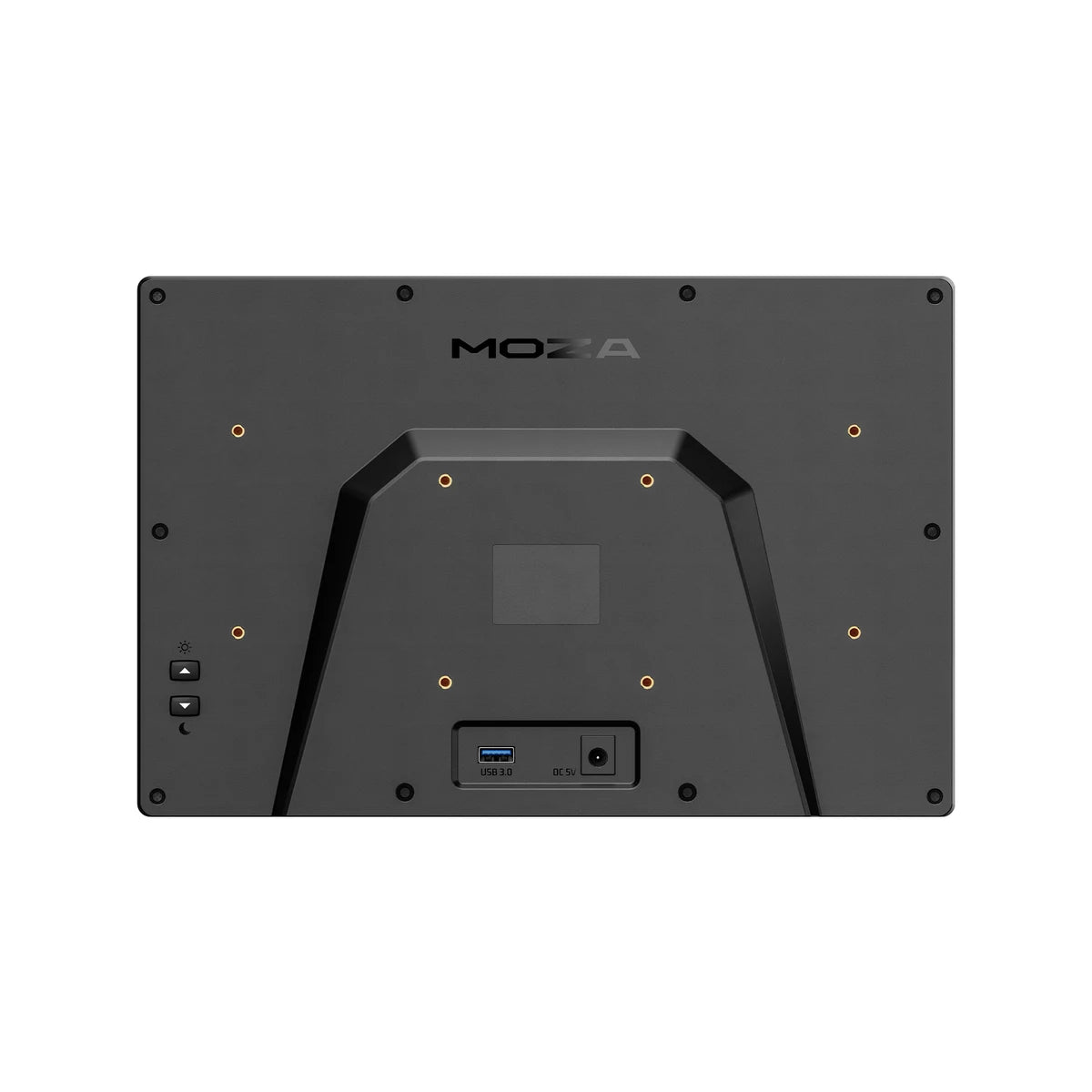 MOZA MGX1000 instrument panel rear view with VESA mount and USB port