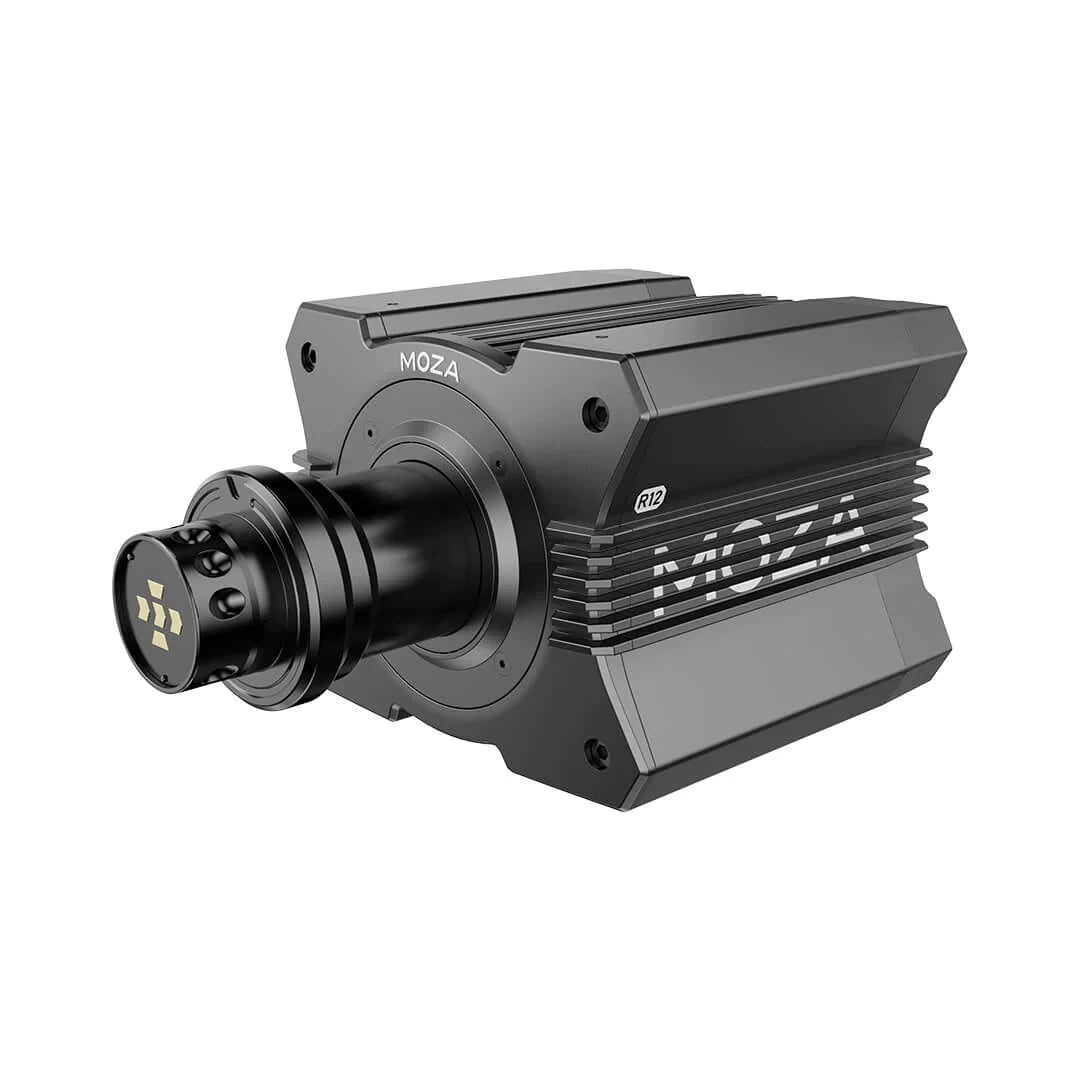 New Moza R12 V2 Wheel Base for Sim Racing on Player1 Sim Gear.