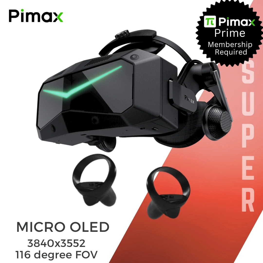 Pimax Crystal Super VR Headset Player1 Sim Gear. Official Australian Distributor.