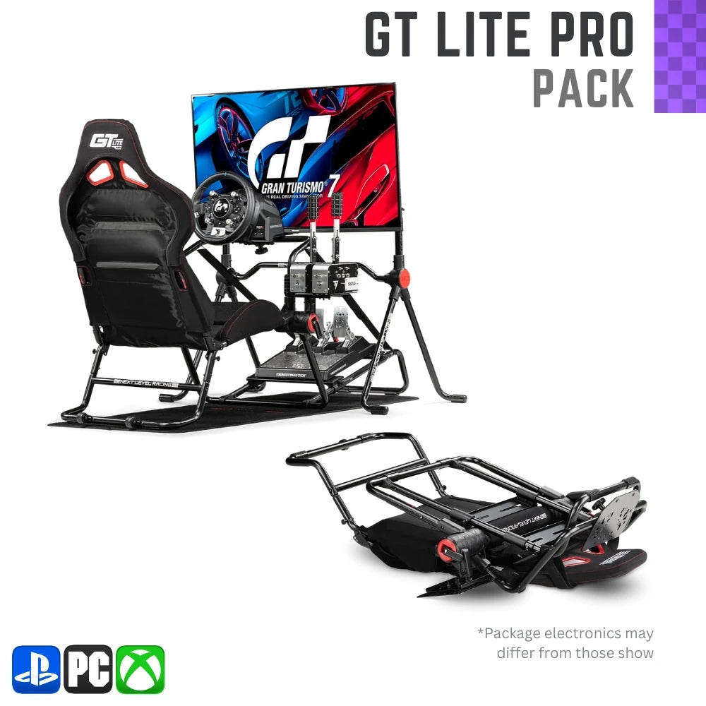 Player1 Sim Gear GTLite Pro Pack Sim Racing Wheels Pedal and Cockpit  Package on Player1 Sim Gear