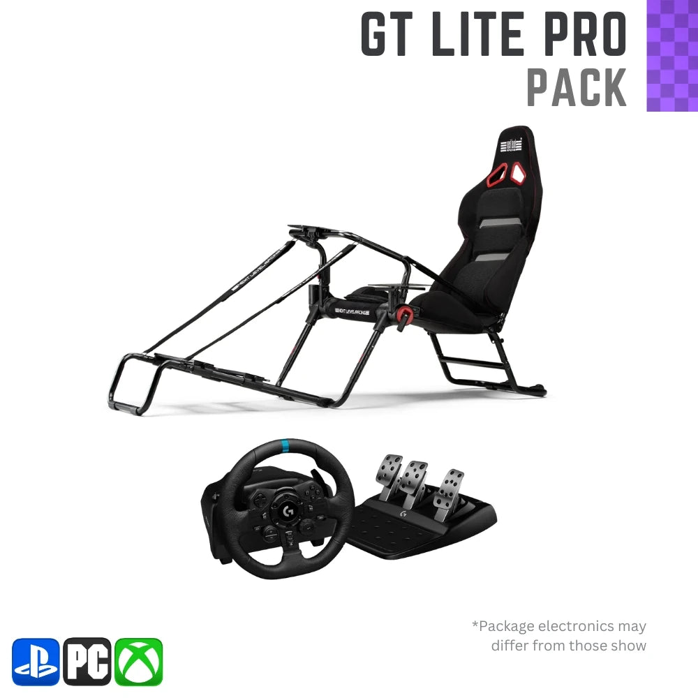 Player1 Sim Gear GTLite Pro Pack Sim Racing Wheels Pedal and Cockpit  Package on Player1 Sim Gear