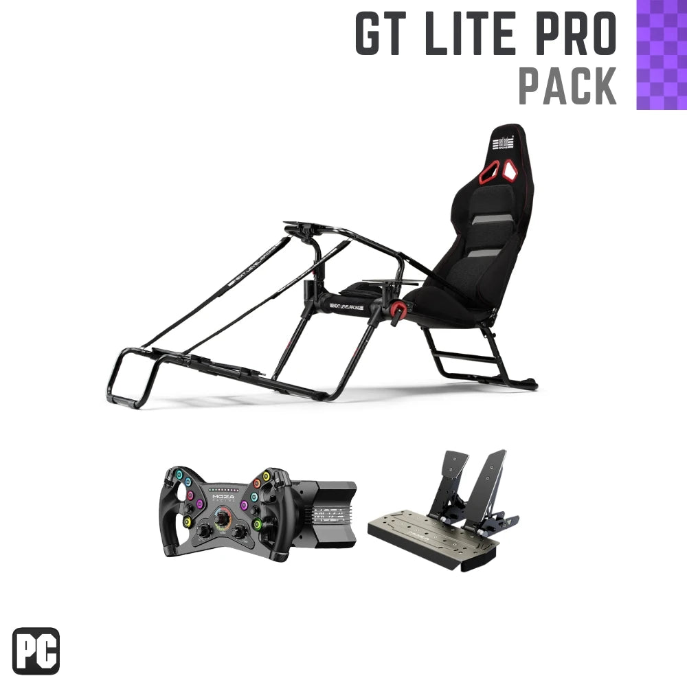 Player1 Sim Gear GTLite Pro Pack Sim Racing Wheels Pedal and Cockpit  Package on Player1 Sim Gear