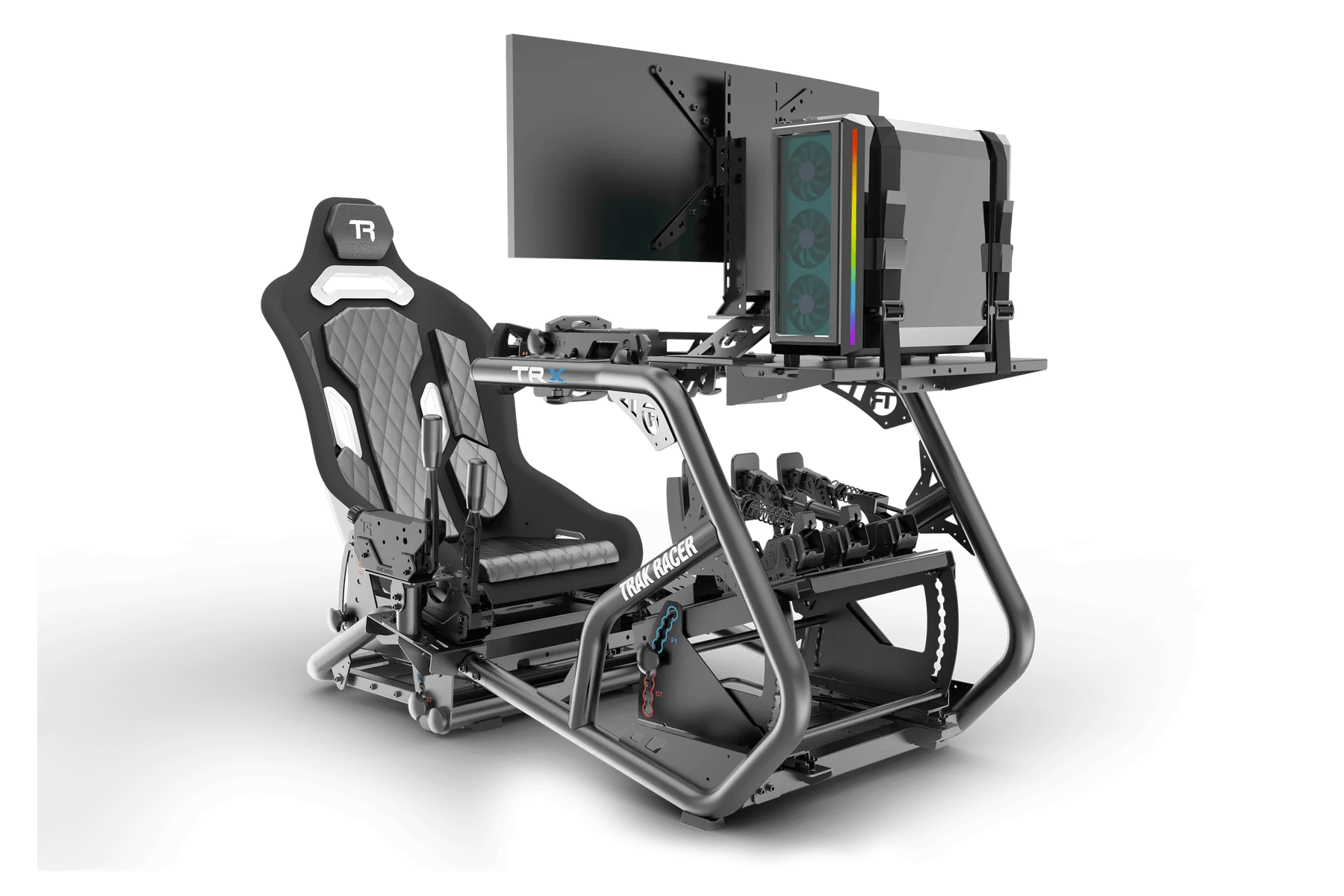 Trak Racer Computer PC Control Box Shelf for Trak Racer TR8 Pro and Alpine Racing TRX on Player1 Sim Gear