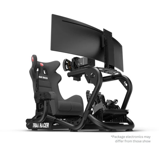 Sim Racer Pack. Trak Racer TR8 Pro Sim Racing Bundle with Moza  or Logitech wheel and pedals on Player1 Sim Gear.