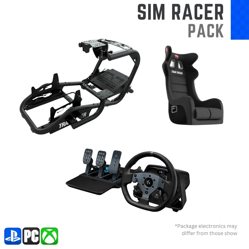Sim Racer Pack | Player1 Sim Gear | Trak Racer TR8 Pro Bundle