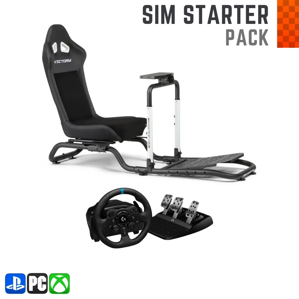 Sim Starter Pack with Next Level Racing Victory Cockpit on Player1 Sim Gear