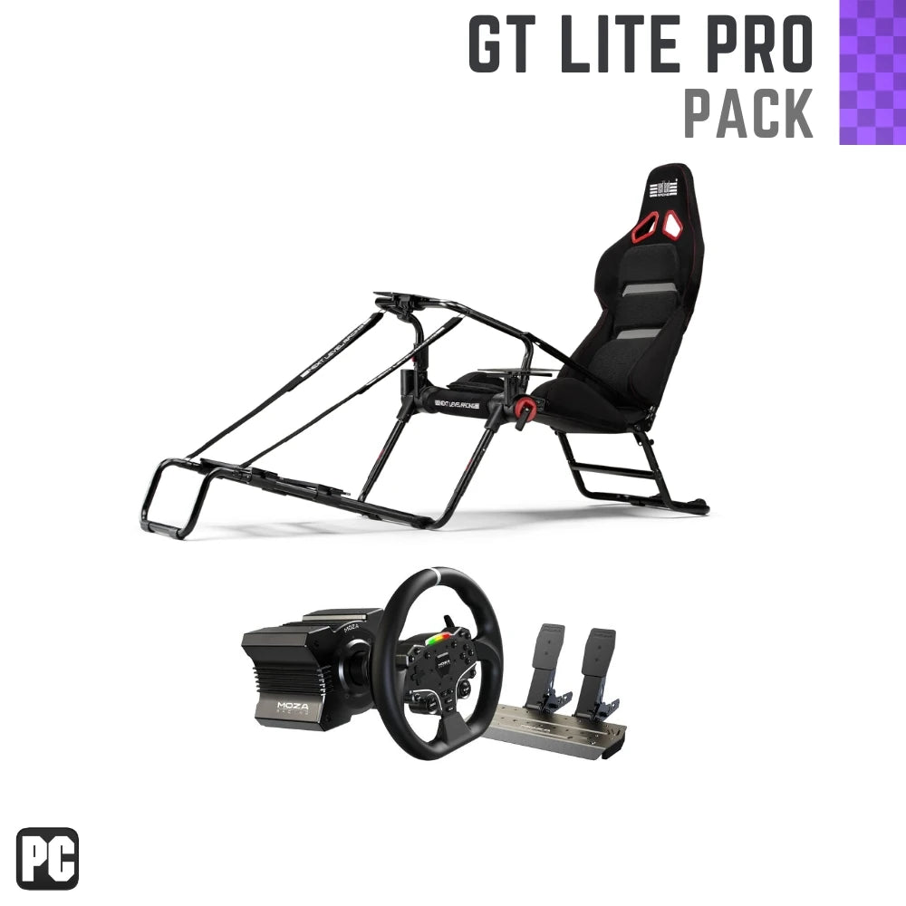 Player1 Sim Gear GTLite Pro Pack Sim Racing Wheels Pedal and Cockpit  Package on Player1 Sim Gear