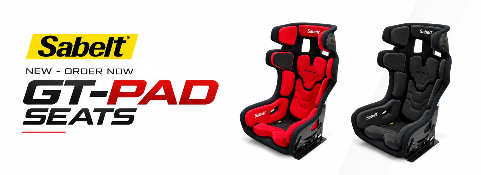 Sabelt GT-Pad FIA Approved Seats red and black on Player1 Sim Gear