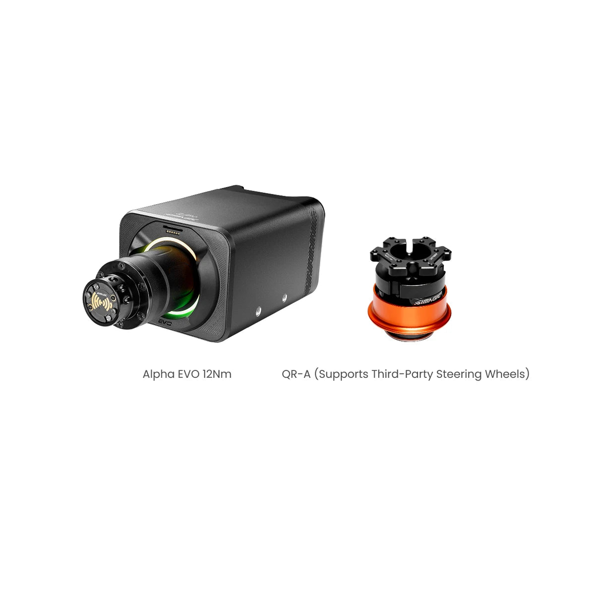 Simagic Alpha Evo (12Nm) with QR-A quick release for third-party wheels on Player1 Sim Gear