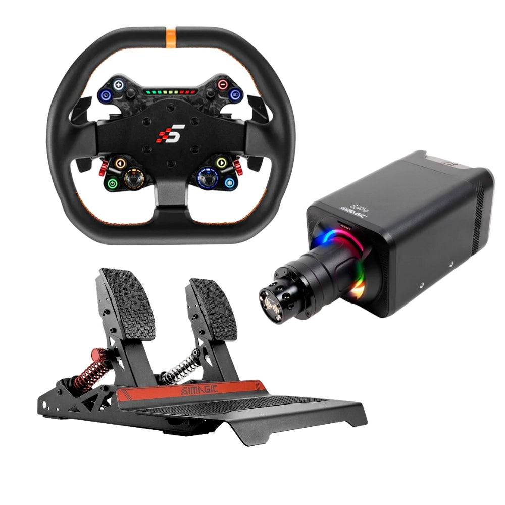 Simagic Entry Bundle #3 NeoX 310G + Alpha Evo Sport + P700 Pedals on Player1 Sim Gear