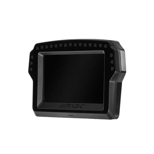 Simagic Zeus MagicDash 4 digital sim racing dashboard display on Player1 Sim Gear front side view