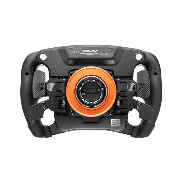 Simagic Zeus Formula Steering Wheel on Player1 Sim Gear rear view