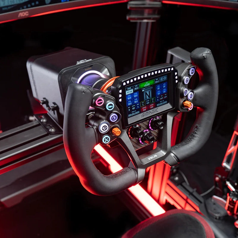 Simagic Zeus GT Steering Wheel on Player1 Sim Gear Australia on sim racing setup