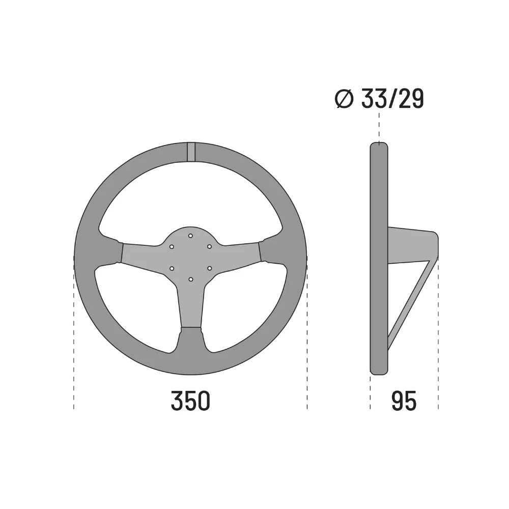 Sparco Steering Wheel - R325 - SUEDE for Sim Racing on Player1 Sim Gear 