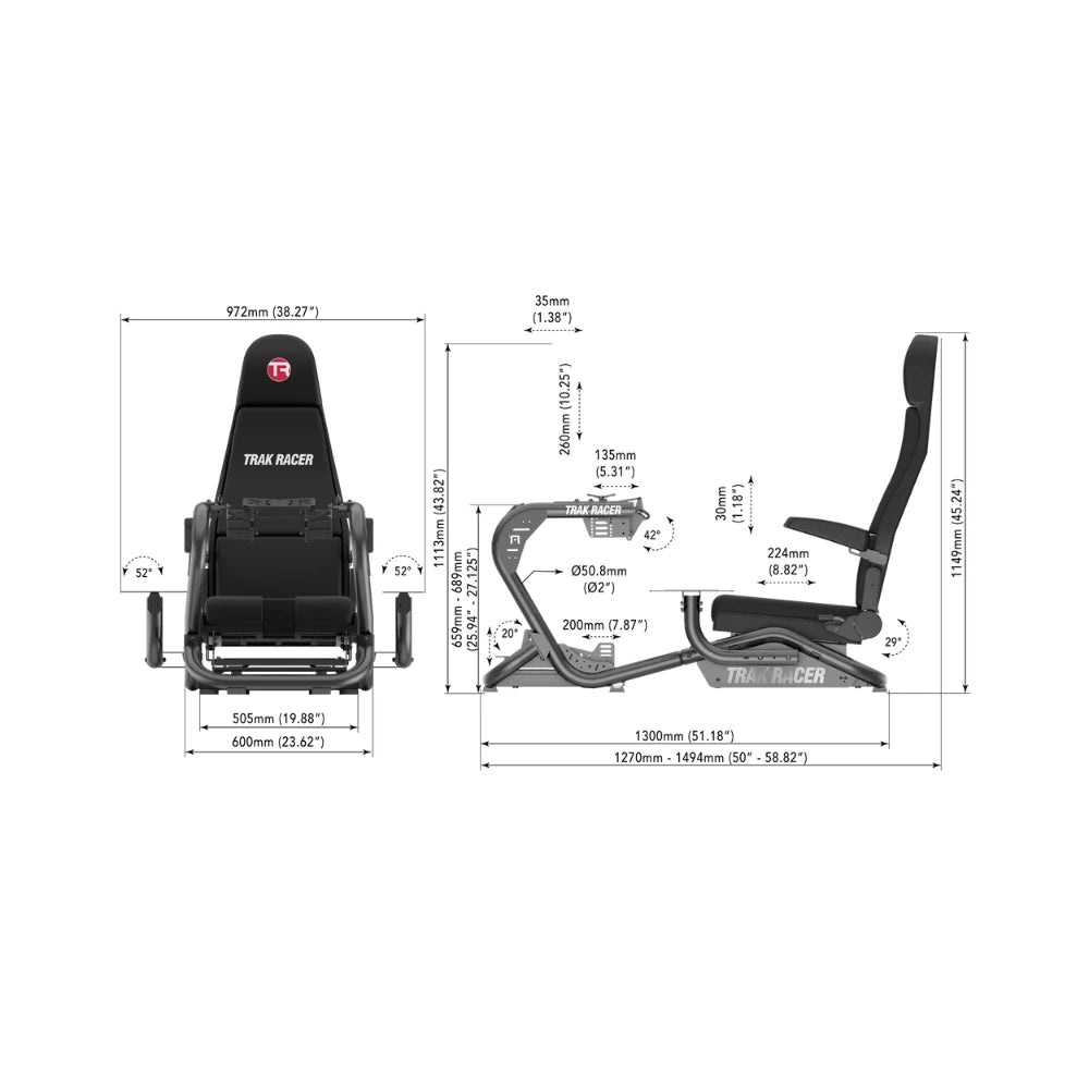 TR8 Pro Flight with Flight Seat for Sim Racing on Player1 Sim Gear