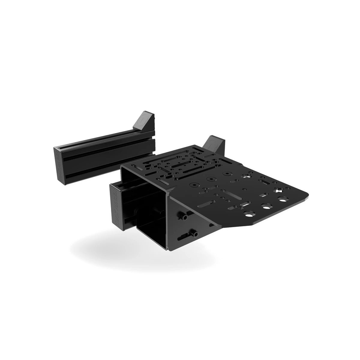 Trak Racer 240mm side support with a peripheral mounting plate attached, three-quarter view