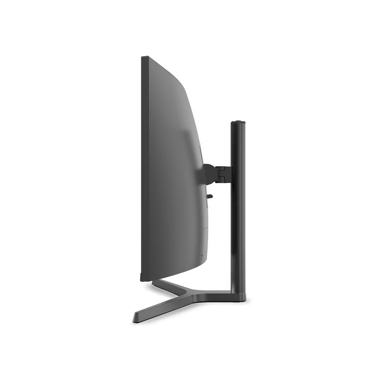 Trak Racer 34-inch ultrawide curved gaming monitor, side profile on the included stand