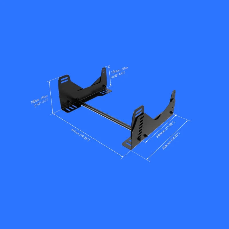 Trak Racer Adjustable Seat Bracket for Side-Mounted Bucket Seats on Player1 Sim Gear
