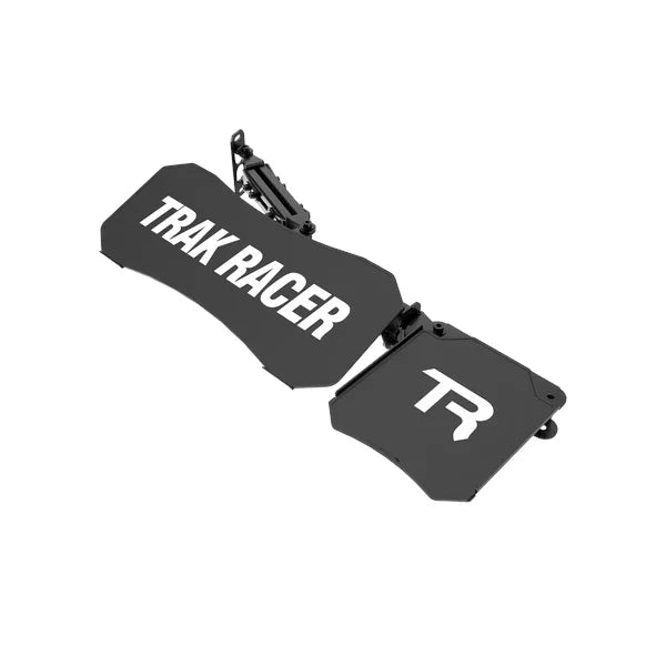 Trak Racer keyboard/mouse tray V2, standalone view — folding plate with adjustable swivel mount arm