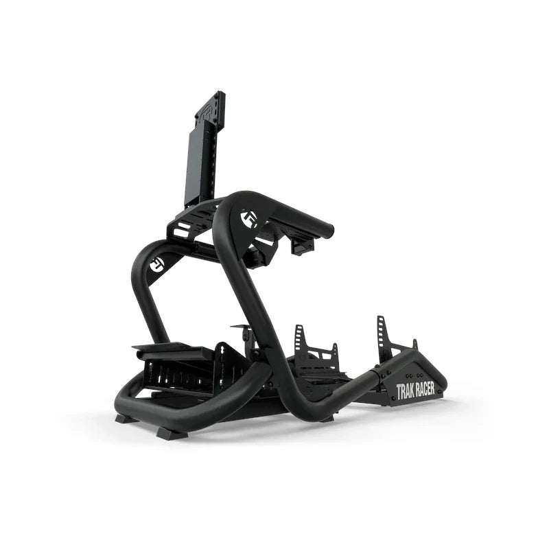 Trak Racer single monitor stand for TR8 Pro, mounted on a TR8 Pro cockpit frame