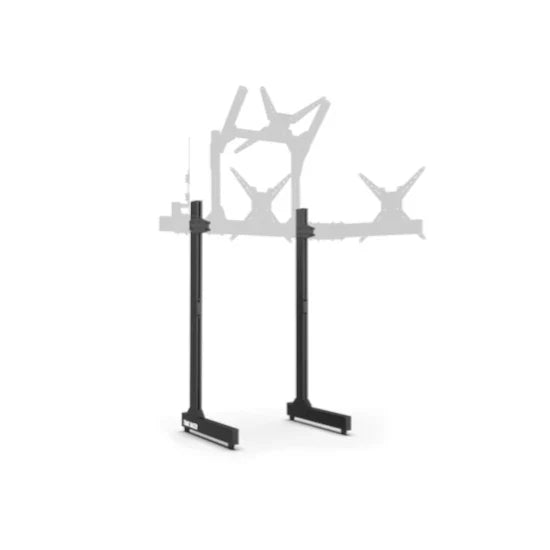 Trak Racer TR8020 floor monitor stand legs, with monitor mount arms shown (mount sold separately)