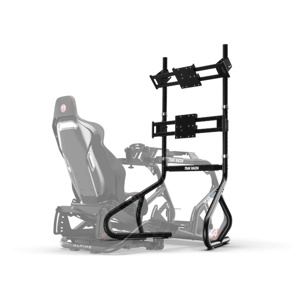 Trak Racer Freestanding Dual Monitor Stand (2" Tubular) - up to 80" Display