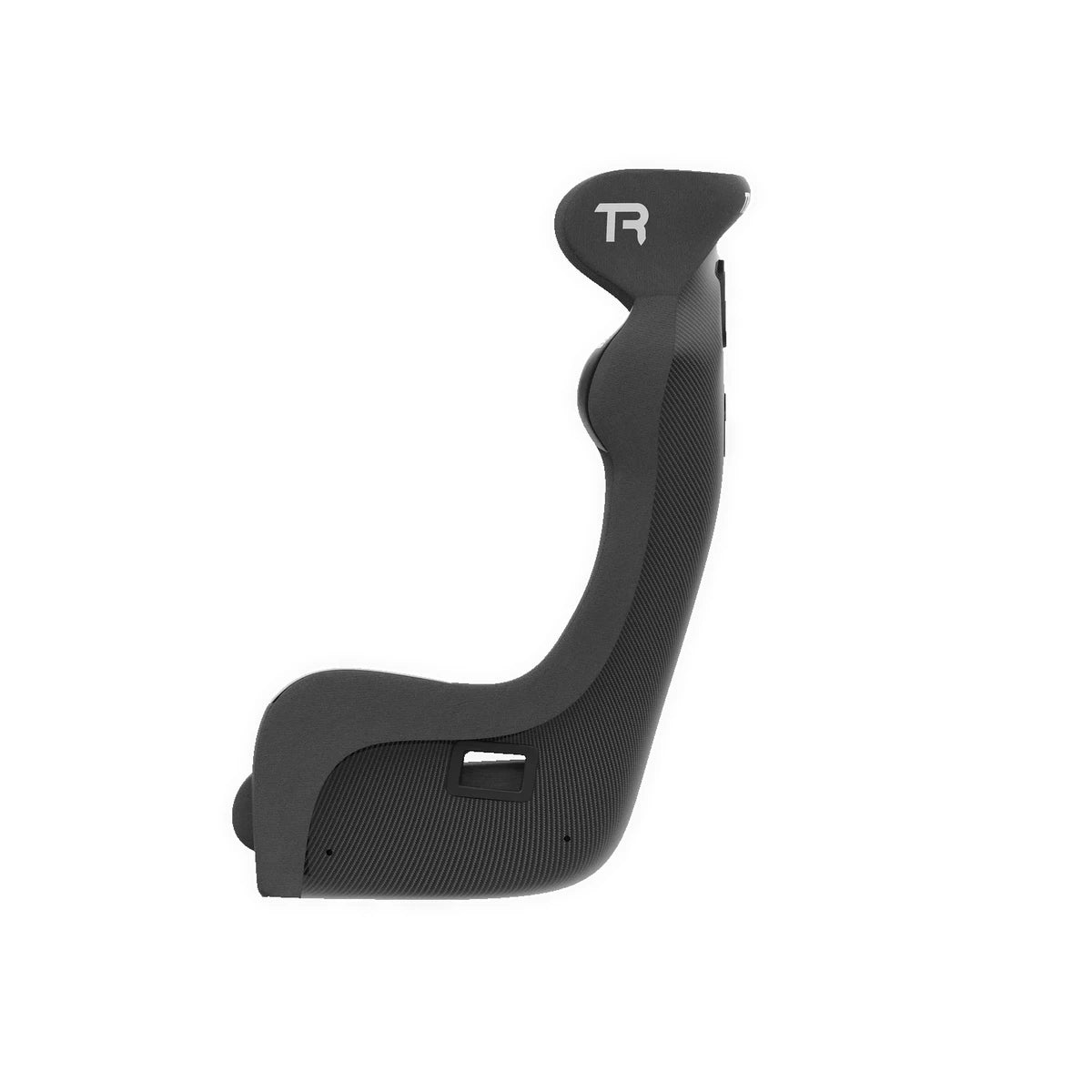 Trak Racer GT Pro carbon fibre finish racing seat — side profile