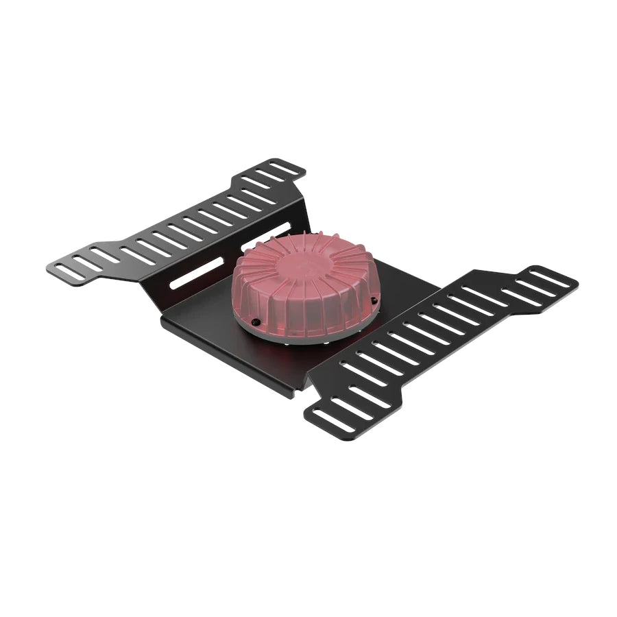 Trak Racer large bass shaker mount on Player1 Sim Gear