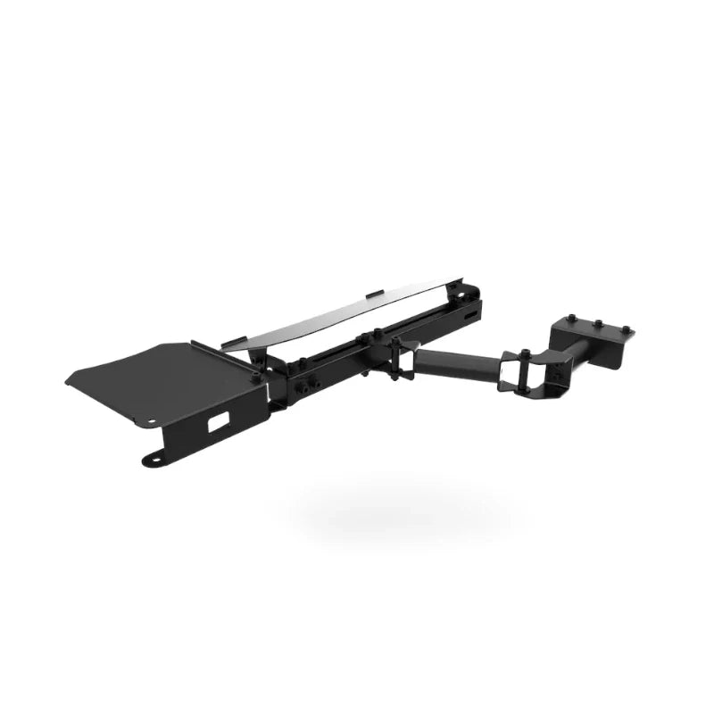Trak Racer Keyboard and Mouse Tray for TR8 Pro and Alpine Racing TRX, three-quarter view of adjustable arm