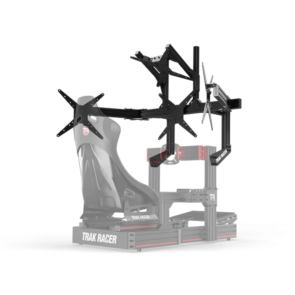 Trak Racer Large Cockpit-Mounted Quad Monitor Stand - 1200mm / 47.25" Wide