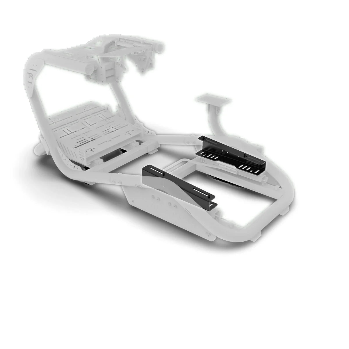 Trak Racer RE2 seat on recliner brackets, rear left