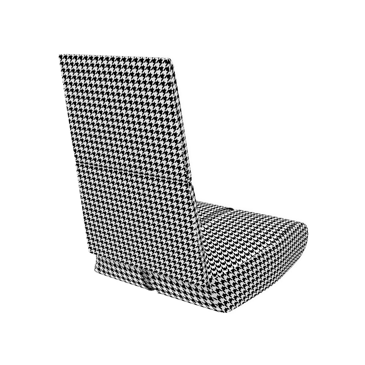Trak Racer RS Rally Pro cushion set, rear view of the houndstooth backrest and base cushions