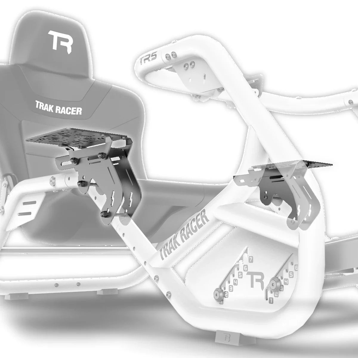 Trak Racer TR5 rig with dual flight sim mount fitted