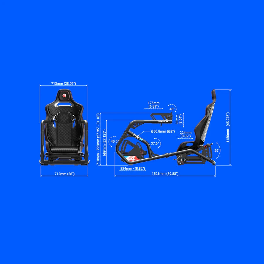 Trak Racer Alpine Racing TRX Simulator Cockpit on Player1 Sim Gear