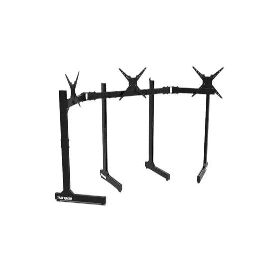 Freestanding Triple (3) Monitor Stand with Extra Leg Supports for Sim Racing on Player1 Sim Gear
