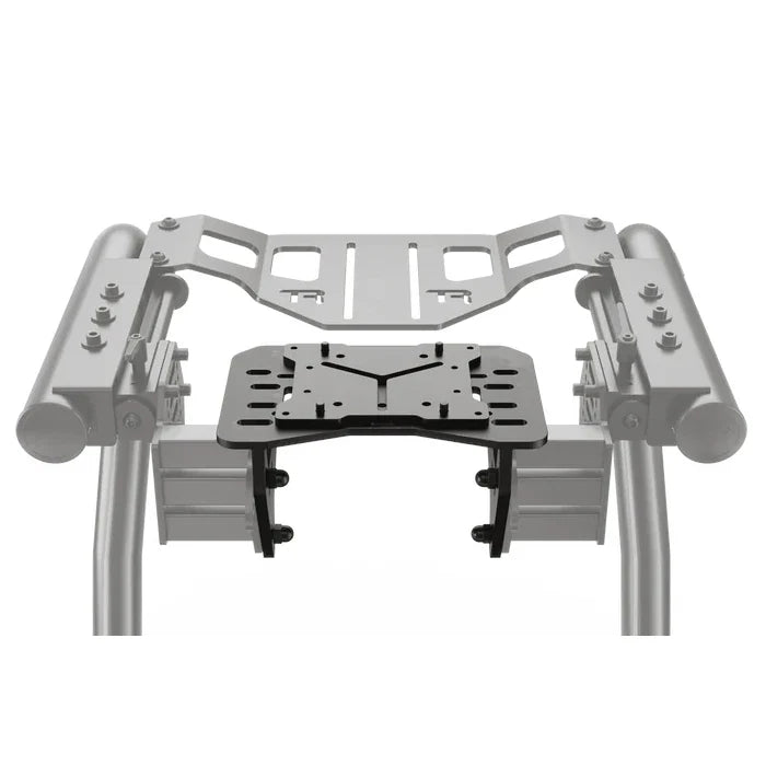 Wheel plate adapter for Asetek wheelbases, diagram showing it fitted to a Trak Racer wheel deck